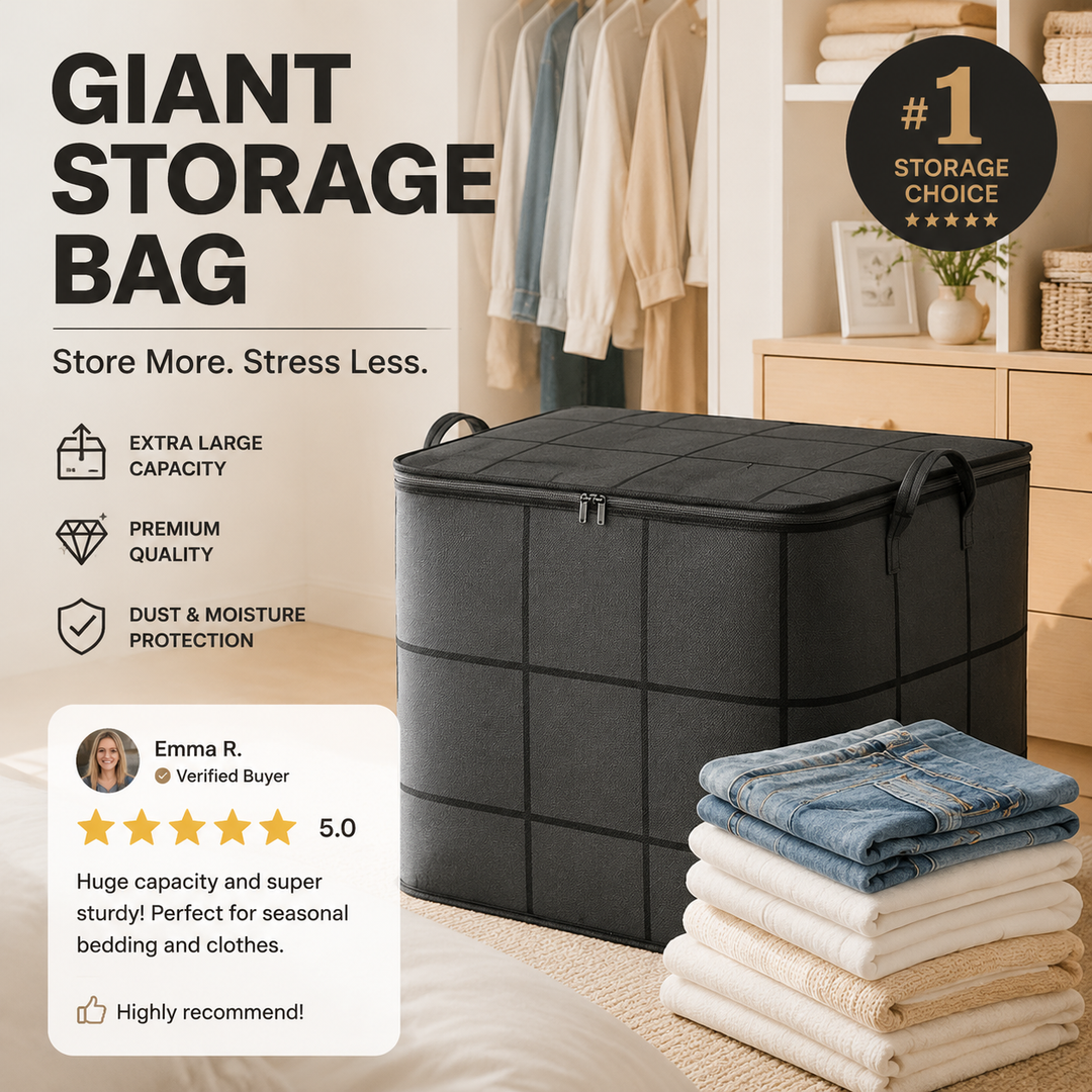 Large Storage Bag for Comforters, Clothing and Seasonal Items 5
