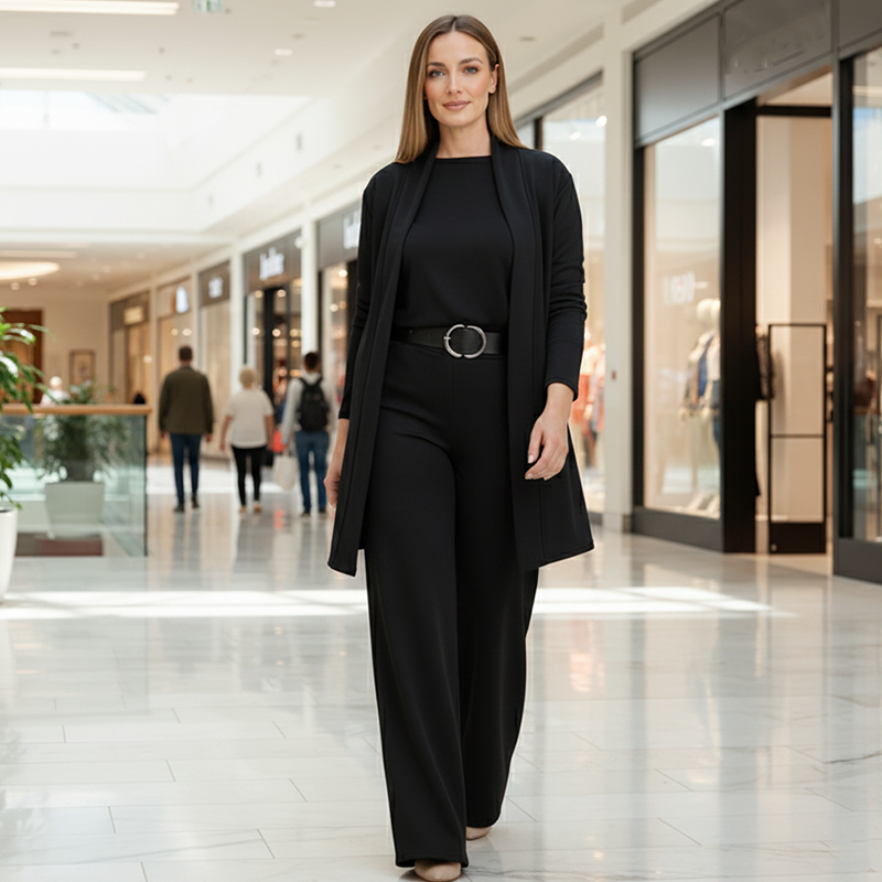 3-Piece Comfort Set: Cardigan, Top and Pants 7