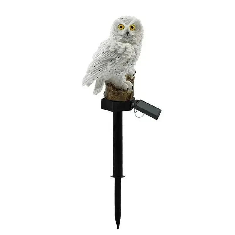 Solar Owl Garden Light with Warm White LED, Waterproof IP65, 45 cm 15