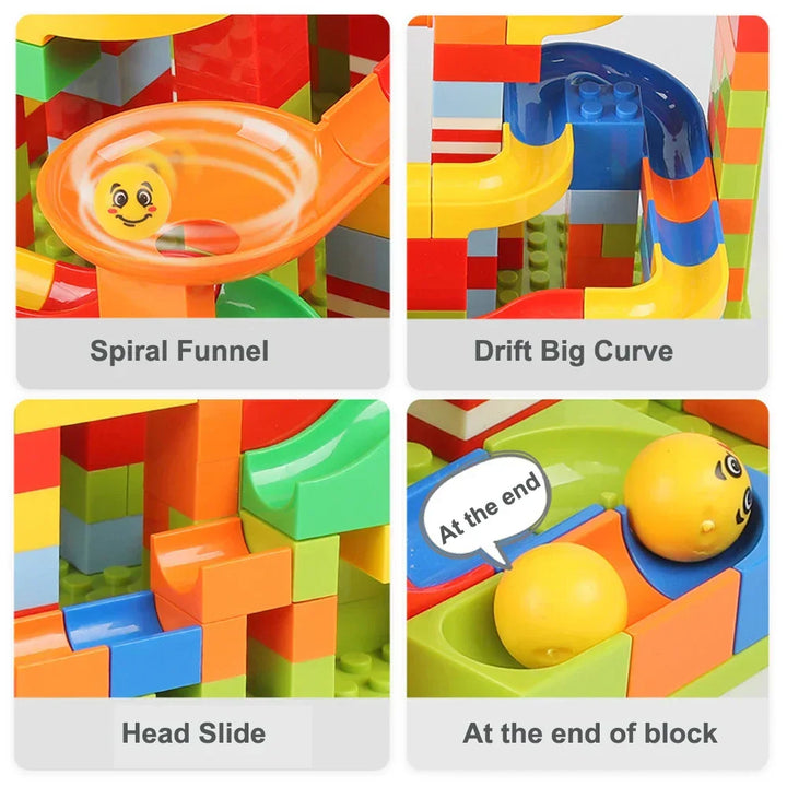 Creative Marble Run Building Set for Ages 3+ | Compatible Building Bricks 5