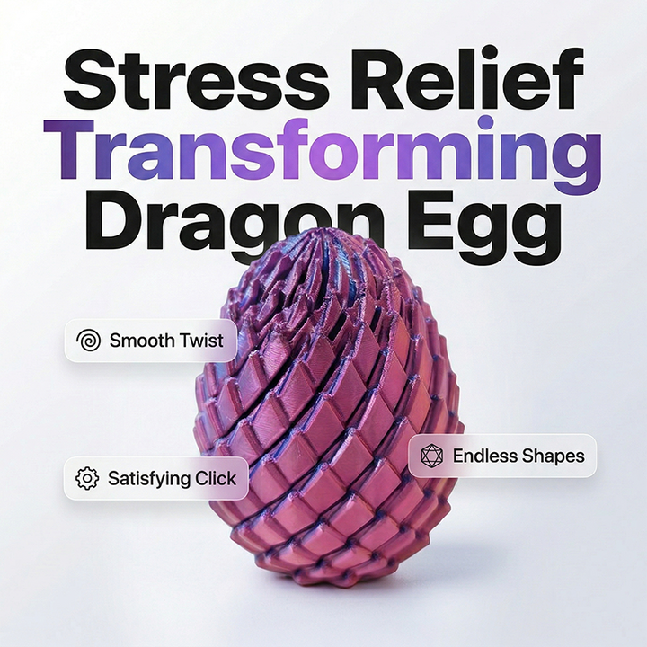 Dragon Egg Fidget Toy with Articulated Twisting Joints for Stress Relief 1