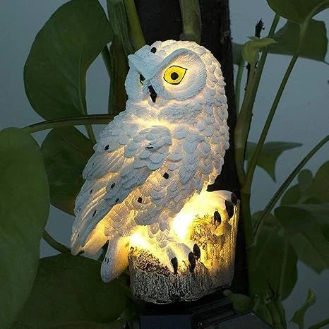 Solar Owl Garden Light with Warm White LED, Waterproof IP65, 45 cm 8