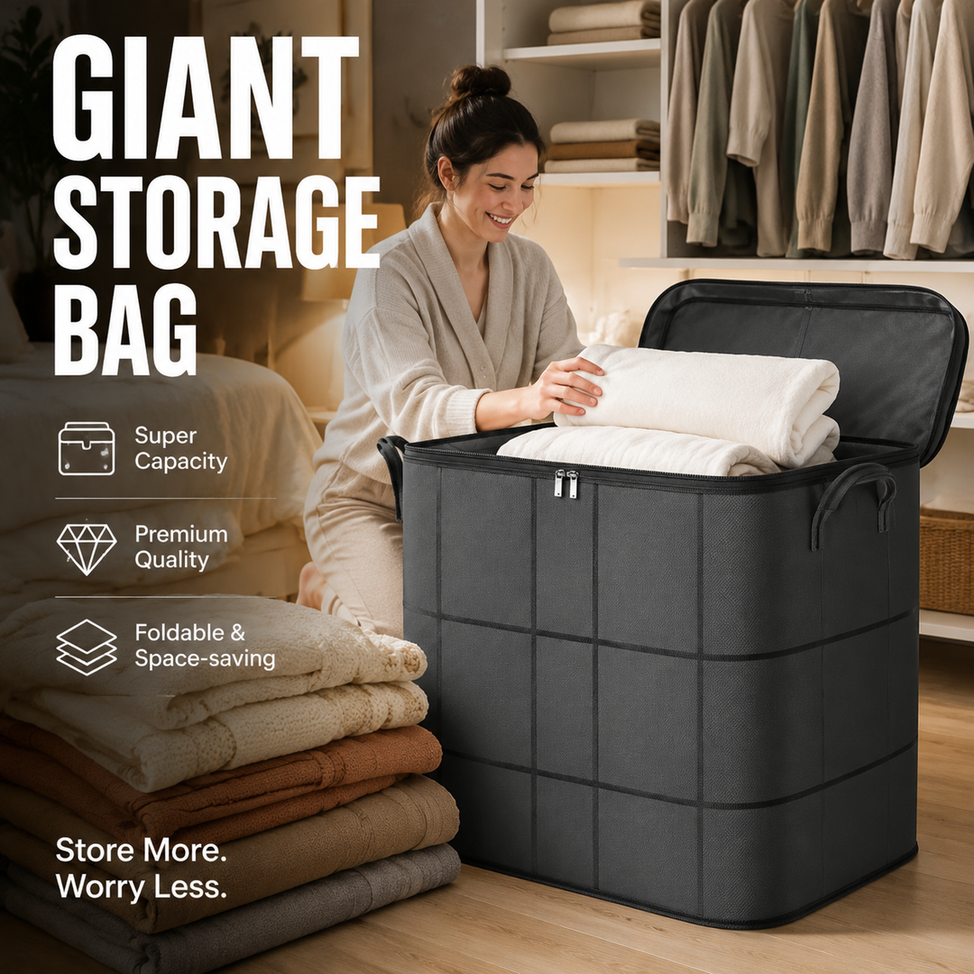 Large Storage Bag for Comforters, Clothing and Seasonal Items 1