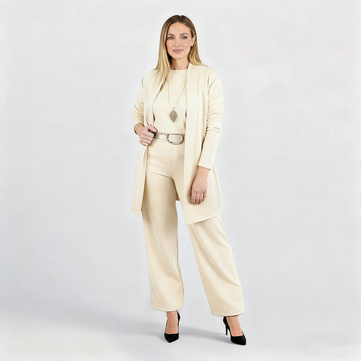 3-Piece Comfort Set: Cardigan, Top and Pants 14