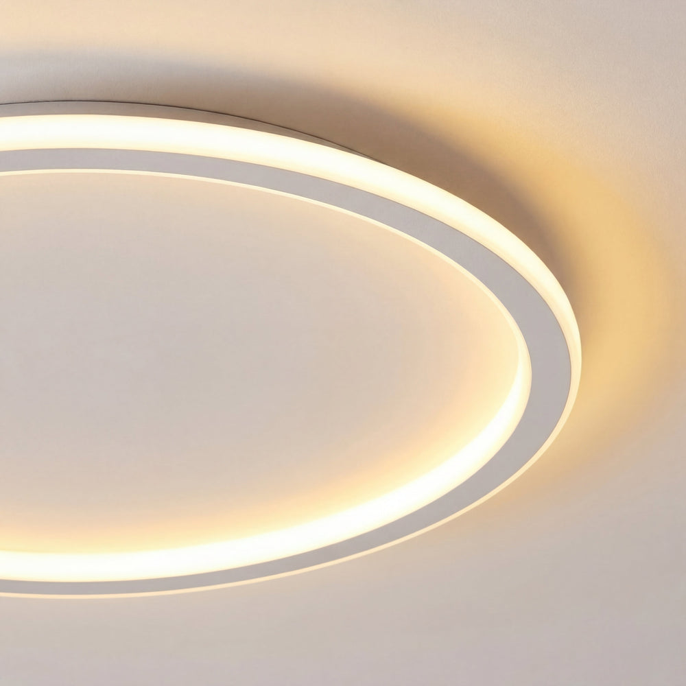 White Round LED Ceiling Light with Remote and Dimmable Brightness 2