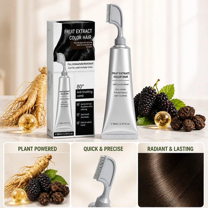 Plant-Based Hair Color Comb for Easy Mess-Free At-Home Coloring 3
