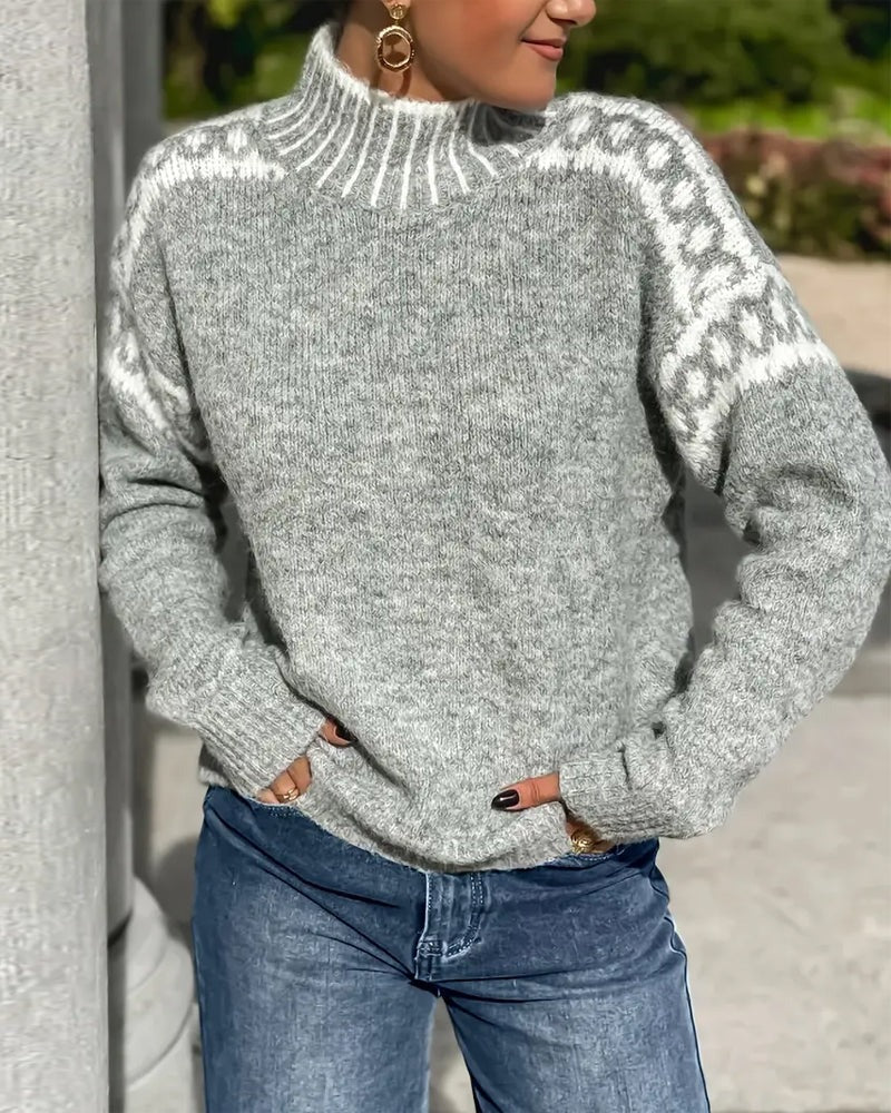 Women's Warm Waffle Knit Sweater - Cozy Thick Knit for Cold Days 5