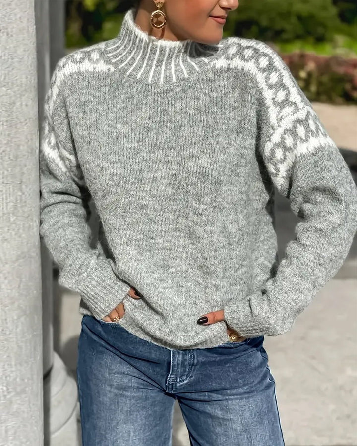 Women's Warm Waffle Knit Sweater - Cozy Thick Knit for Cold Days 5