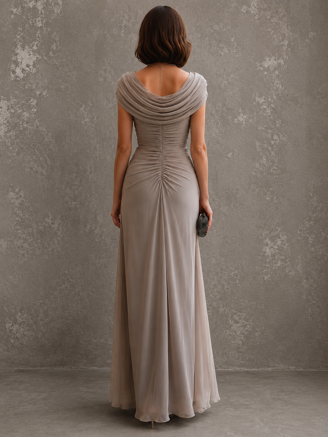 Draped Maxi Dress with Sleeveless Silhouette 9
