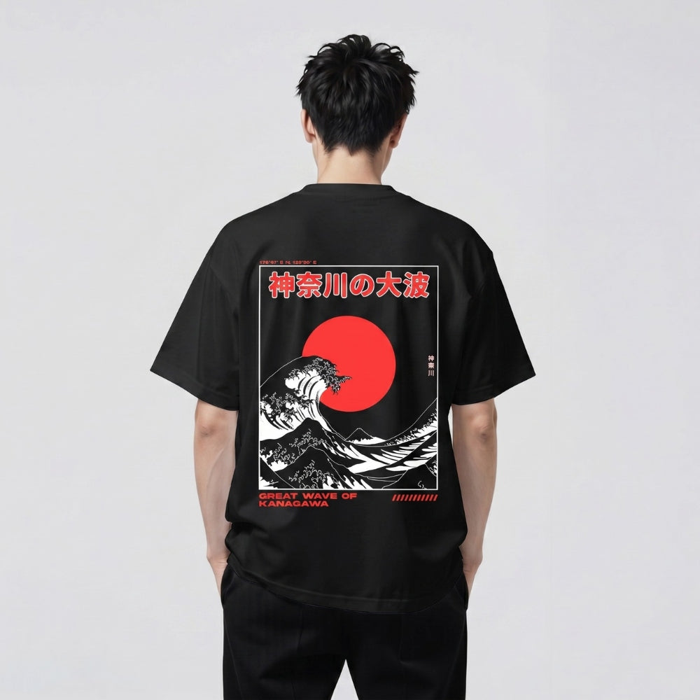 Kanagawa 2.0 - Oversized Japanese-Style T-Shirt 5