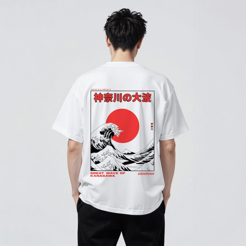 Kanagawa 2.0 - Oversized Japanese-Style T-Shirt 3