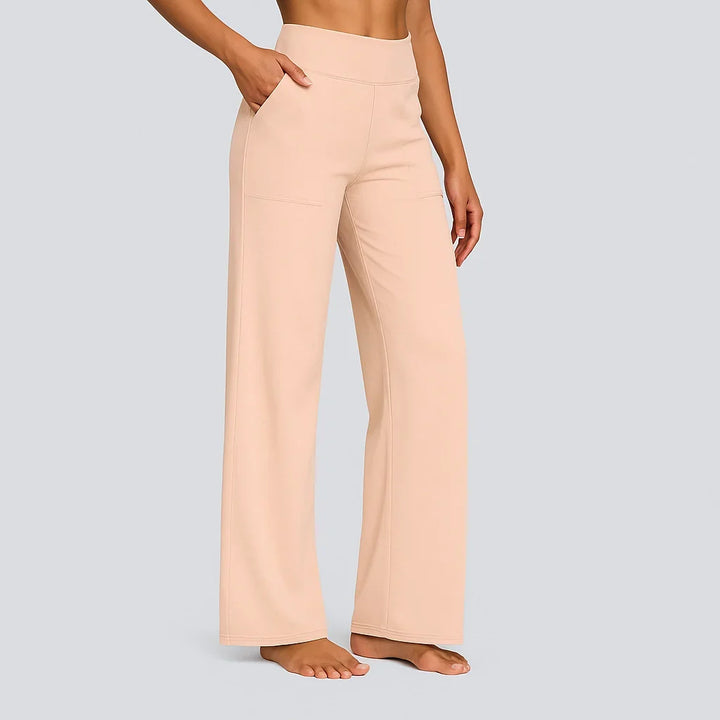 Women's High-Waist Stretch Pants, Soft Breathable Straight-Leg Fit 14