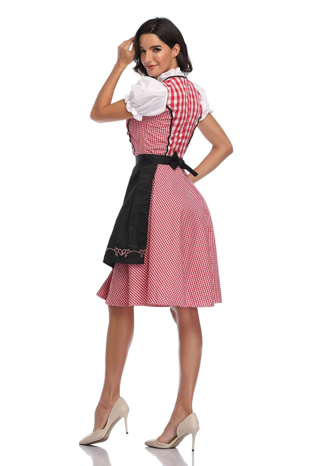 Women's Classic Dirndl Dress Set for Oktoberfest - Traditional Polyester 2