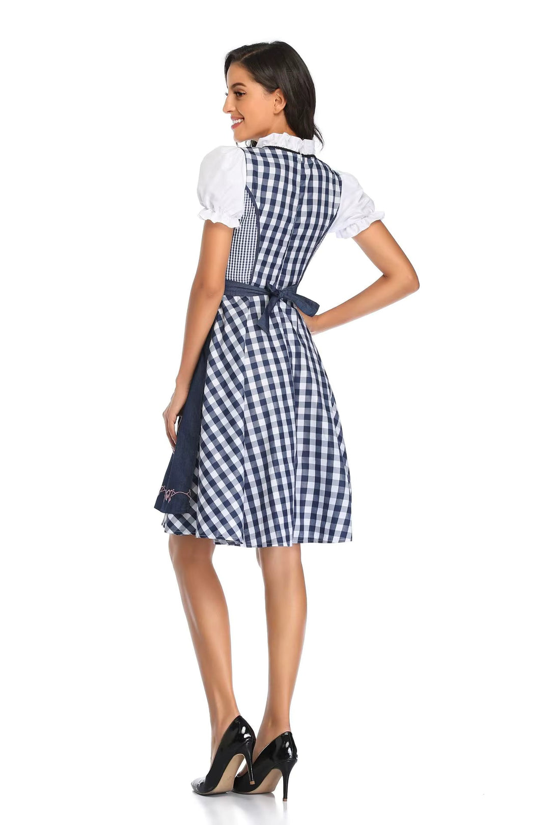 Women's Classic Dirndl Dress Set for Oktoberfest - Traditional Polyester 6