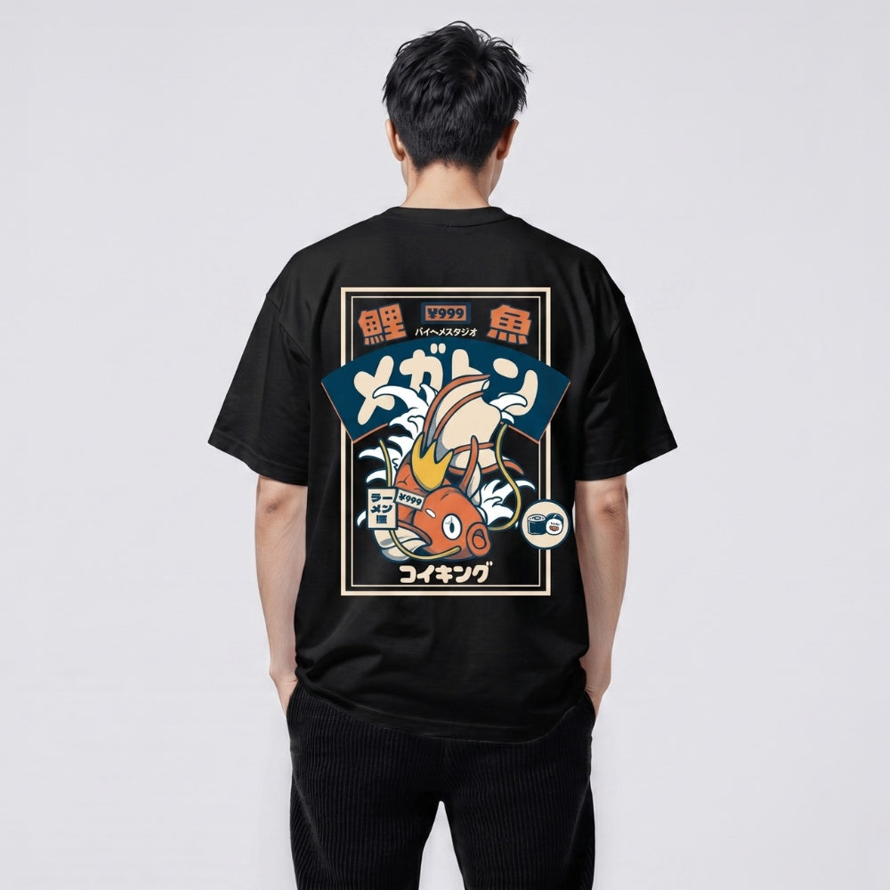 Koi Fish Oversized Japanese T-Shirt 5