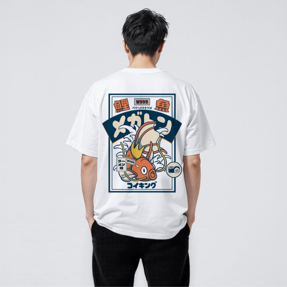 Koi Fish Oversized Japanese T-Shirt 3