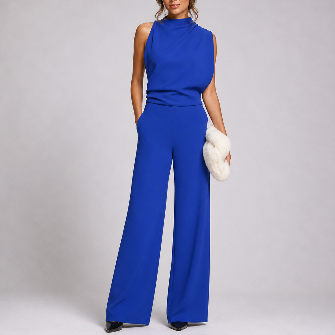 Larkin Wide-Leg High Neck Jumpsuit 6