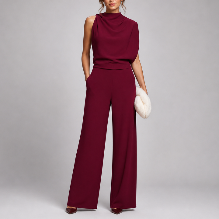 Larkin Wide-Leg High Neck Jumpsuit 7