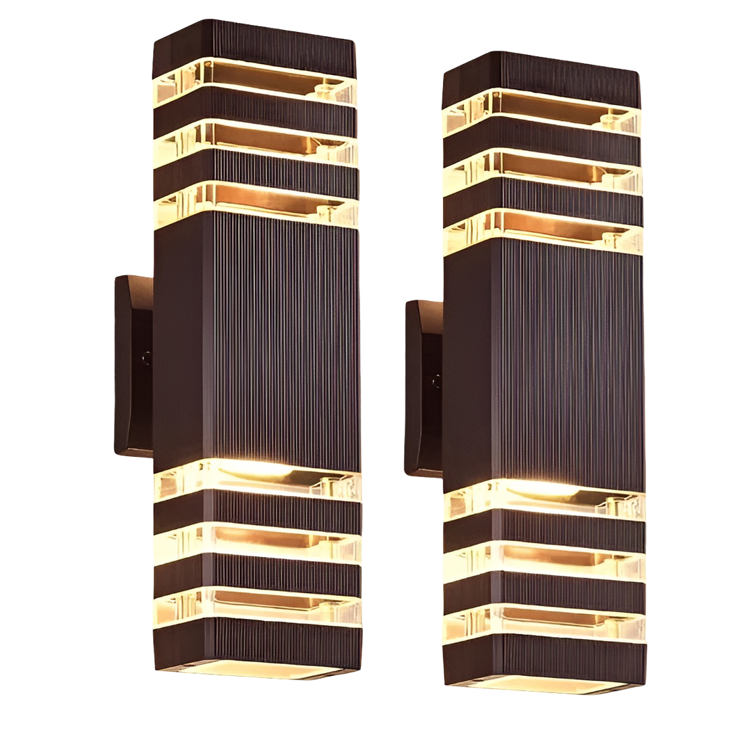 LED Outdoor Wall Light – Modern Up-and-Down Glow | Weatherproof 1