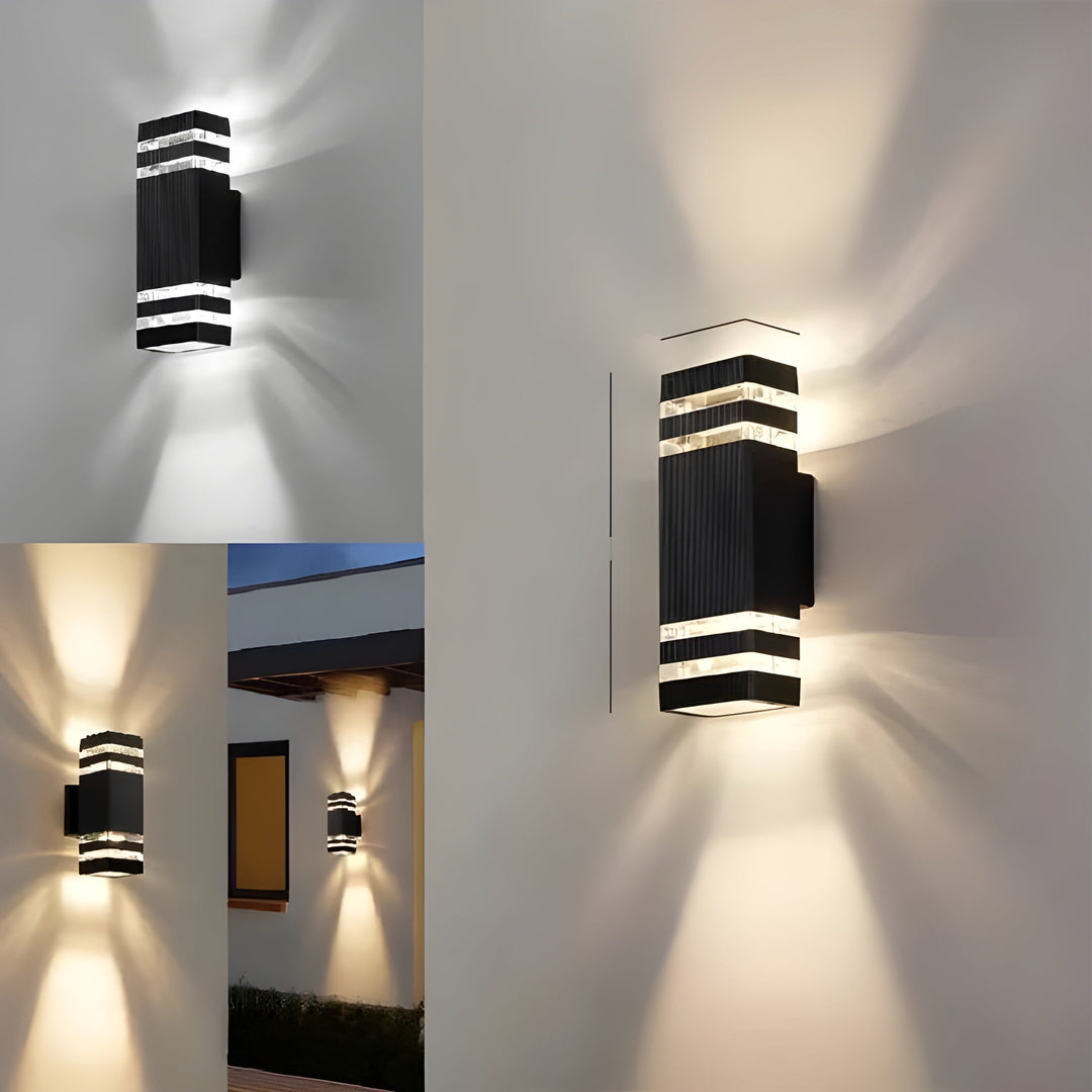 LED Outdoor Wall Light – Modern Up-and-Down Glow | Weatherproof 10