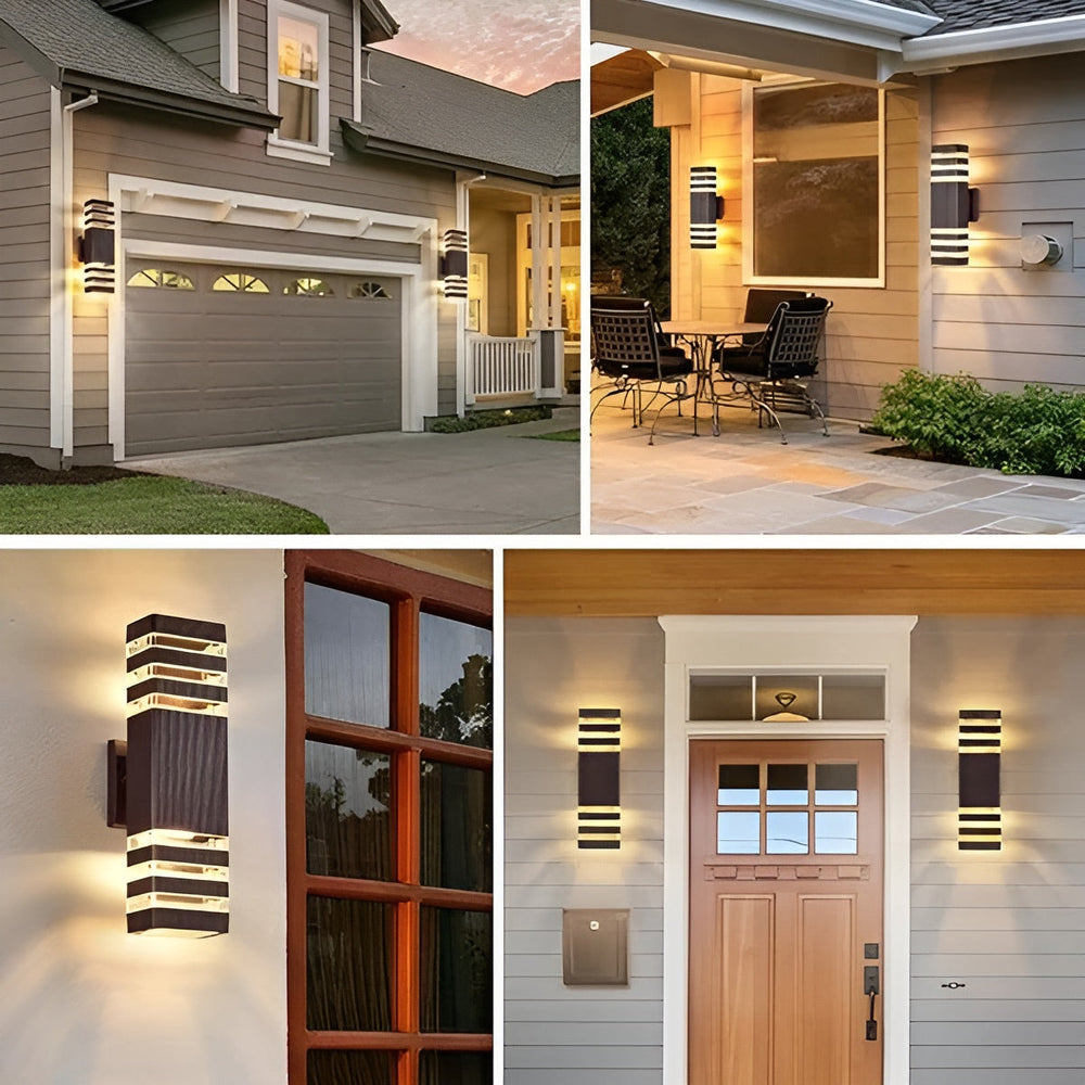 LED Outdoor Wall Light – Modern Up-and-Down Glow | Weatherproof 2