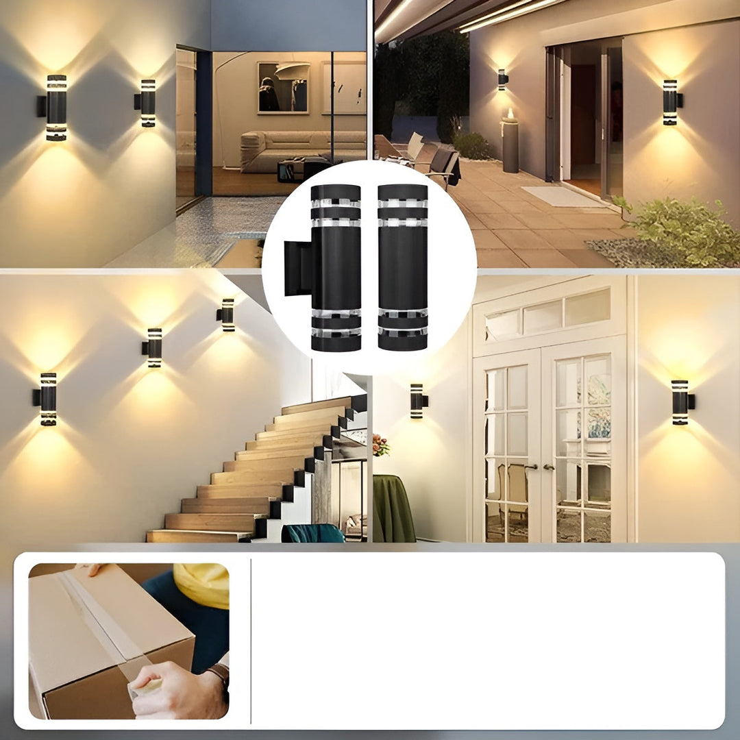 LED Outdoor Wall Light – Modern Up-and-Down Glow | Weatherproof 7