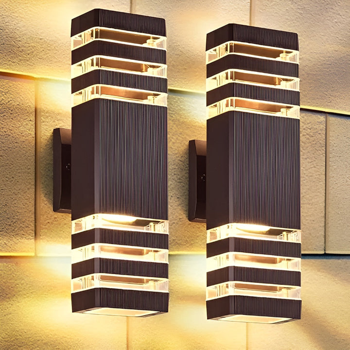 LED Outdoor Wall Light – Modern Up-and-Down Glow | Weatherproof 3