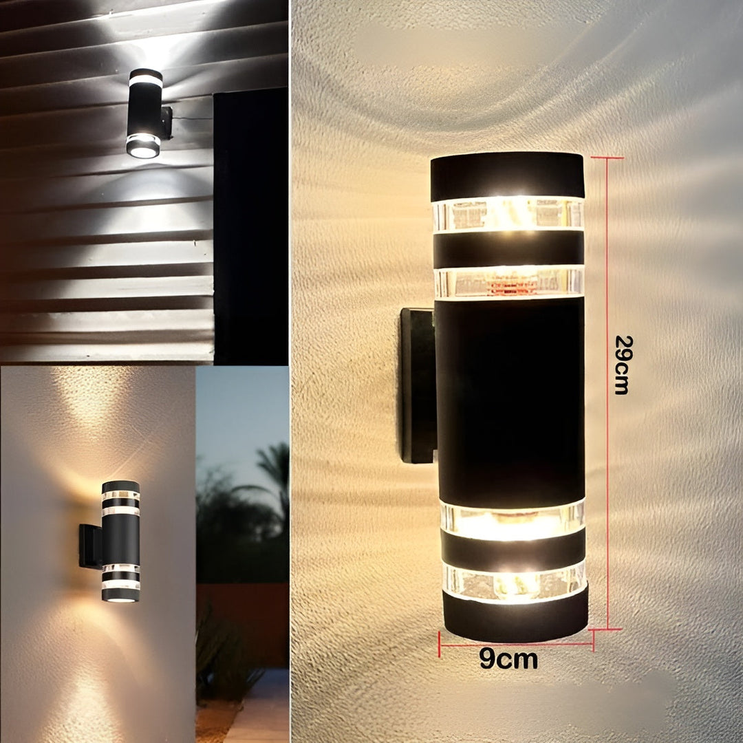 LED Outdoor Wall Light – Modern Up-and-Down Glow | Weatherproof 4