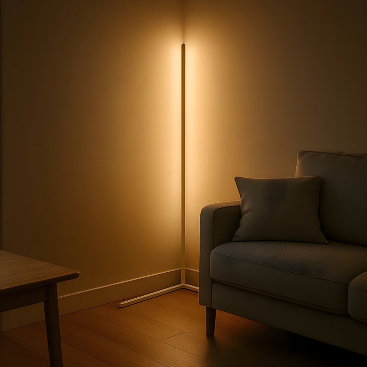 LED Corner Floor Lamp with Remote – Dimmable, Modern Design, Indirect Light 7