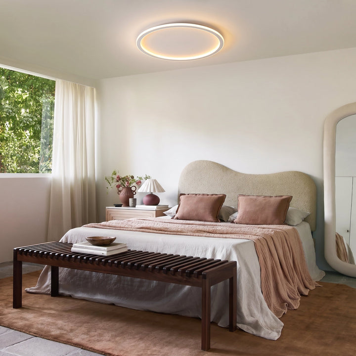 White Round LED Ceiling Light with Remote and Dimmable Brightness 11