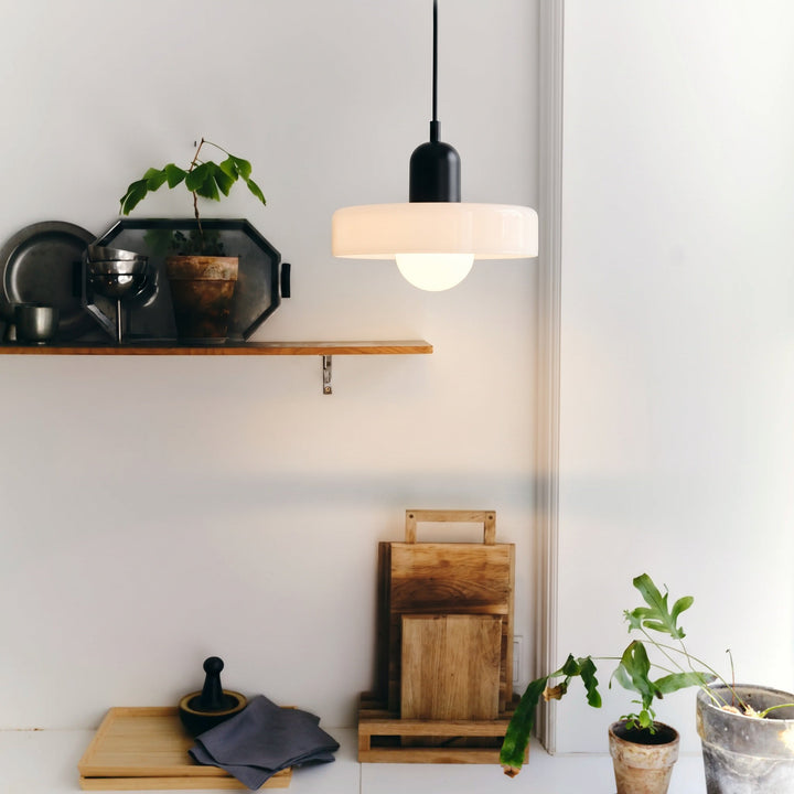 Bauhaus Colored Glass Pendant Light 3