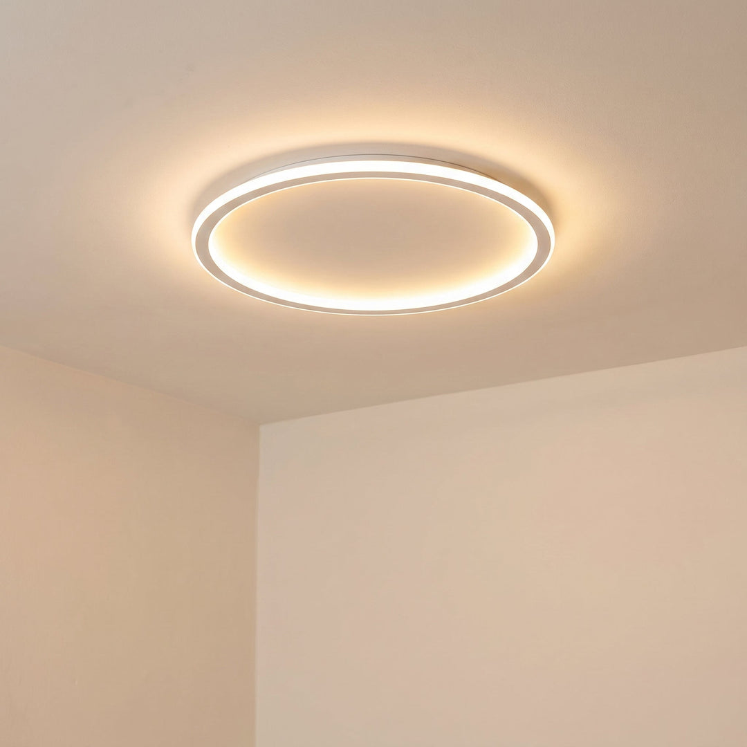 White Round LED Ceiling Light with Remote and Dimmable Brightness 6