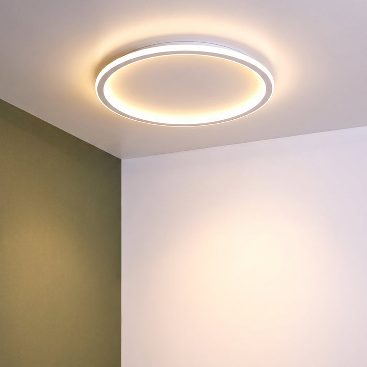 White Round LED Ceiling Light with Remote and Dimmable Brightness 10