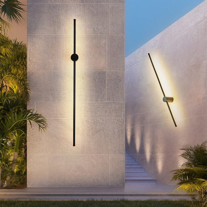 Modern Linear LED Outdoor Wall Light for Patio, Garden and Entryway 5