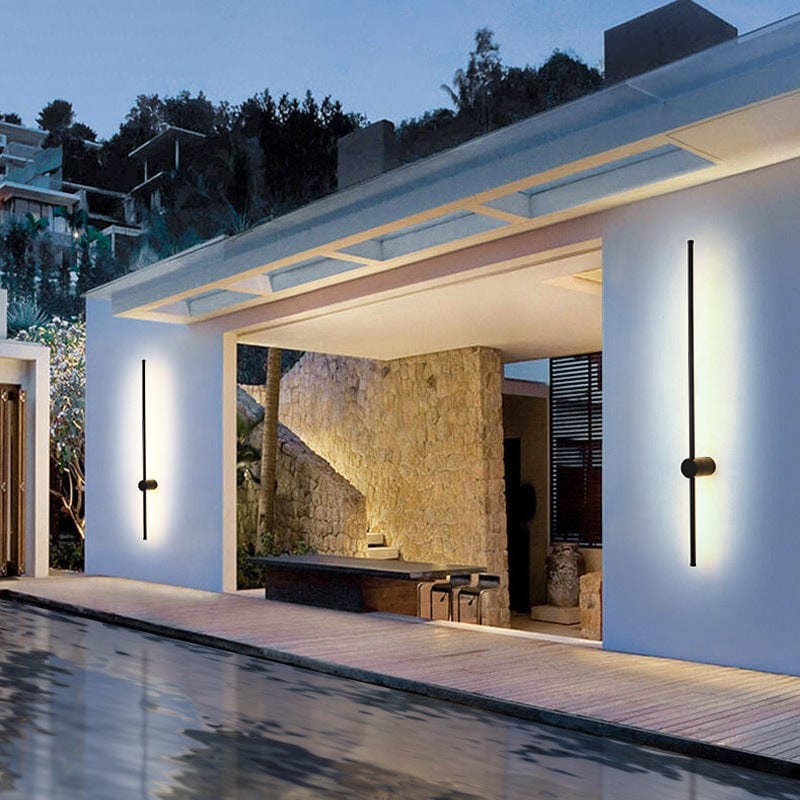 Modern Linear LED Outdoor Wall Light for Patio, Garden and Entryway 3