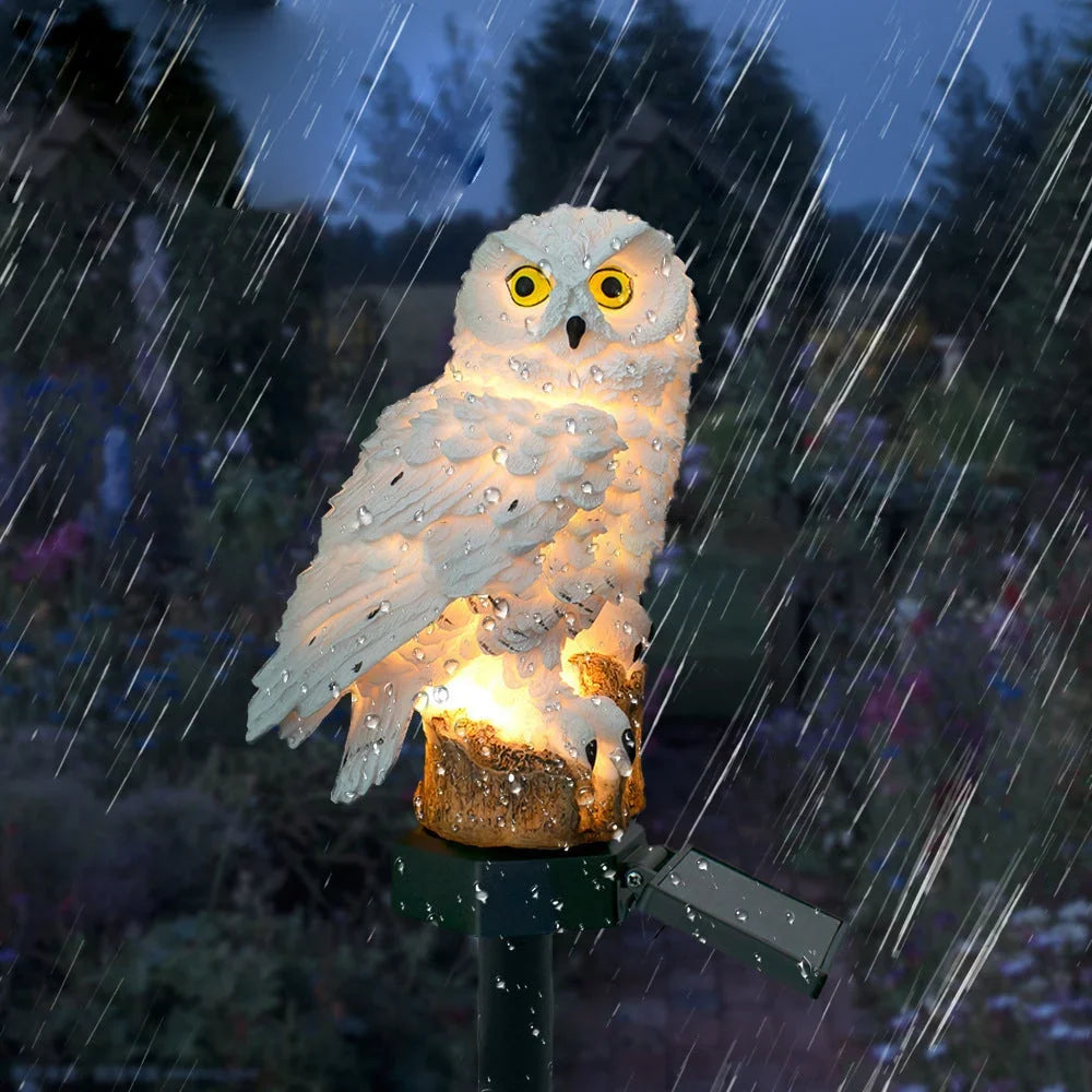 Solar Owl Garden Light with Warm White LED, Waterproof IP65, 45 cm 10