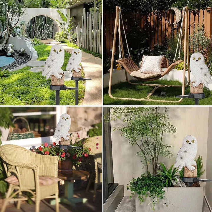 Solar Owl Garden Light with Warm White LED, Waterproof IP65, 45 cm 13