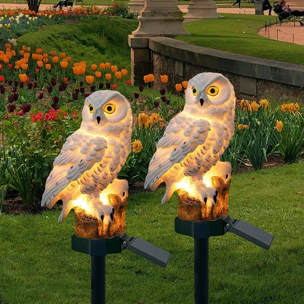 Solar Owl Garden Light with Warm White LED, Waterproof IP65, 45 cm 1
