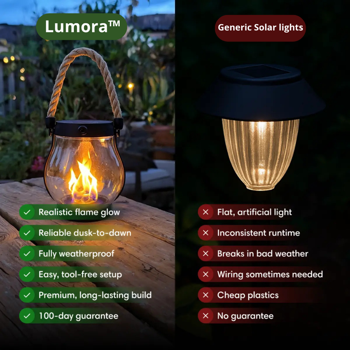Solar Lantern with Realistic Flame Effect 2