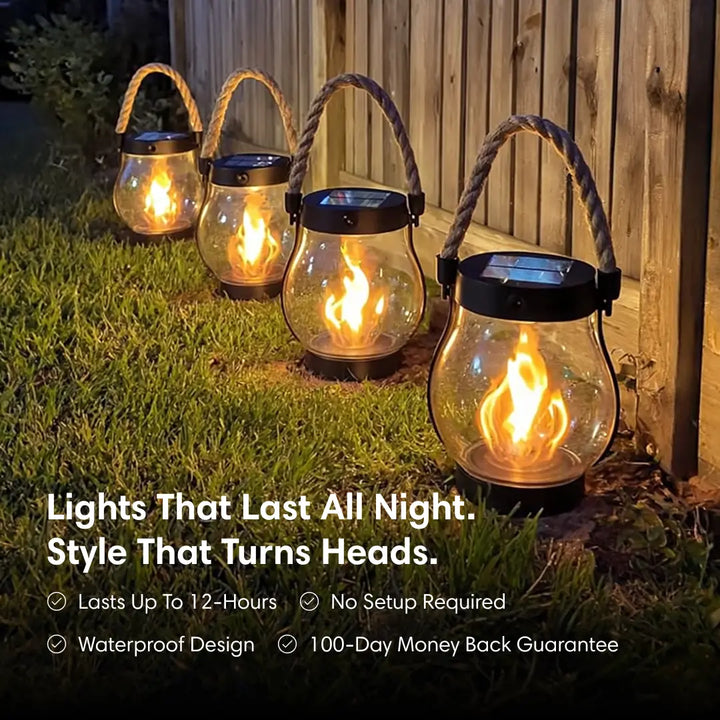 Solar Lantern with Realistic Flame Effect 1