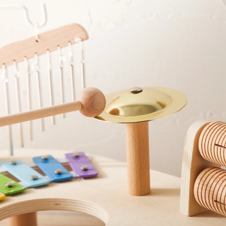 Montessori Wooden Music Toy Set with Xylophone and Chimes 8