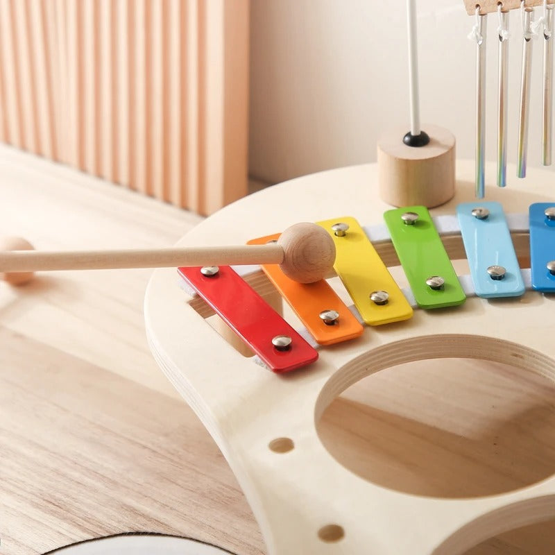 Montessori Wooden Music Toy Set with Xylophone and Chimes 10