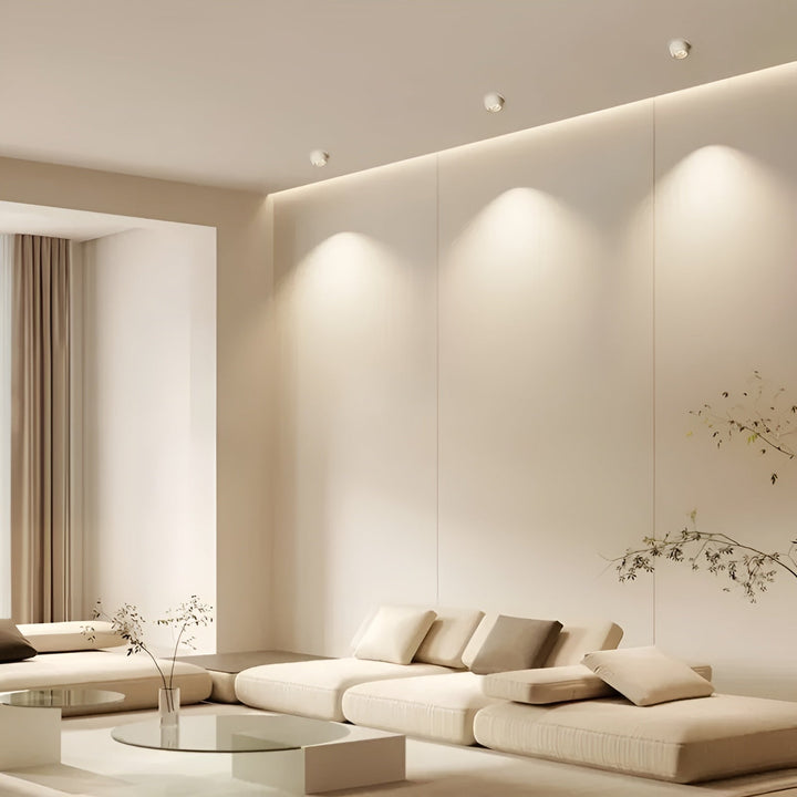 Round LED Ceiling Spotlight – Modern Aluminum Fixture for Living Room & Indoor Use 2