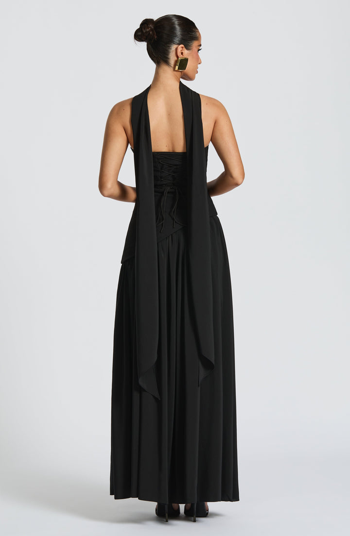 Twilight Maxi Dress in Lightweight Flowing Fabric 9