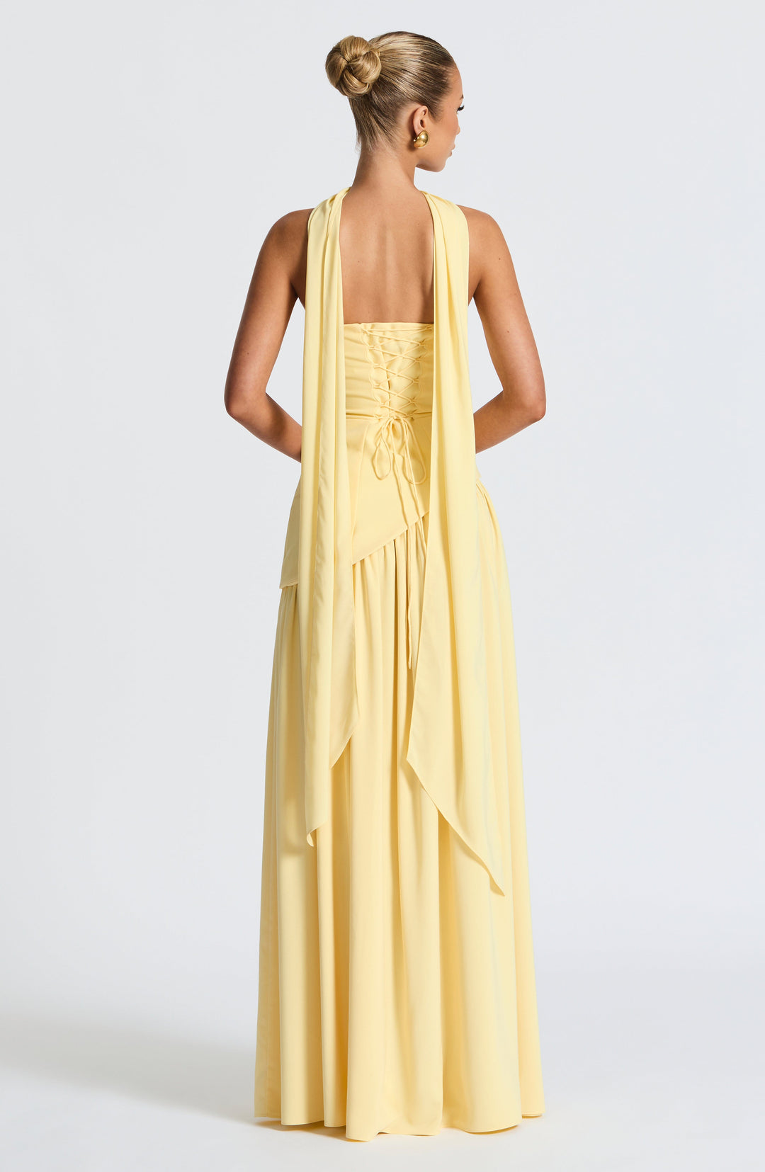 Strapless Formal Maxi Dress with Pleated Skirt & Thigh Slit 4