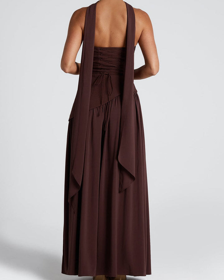Twilight Maxi Dress in Lightweight Flowing Fabric 3