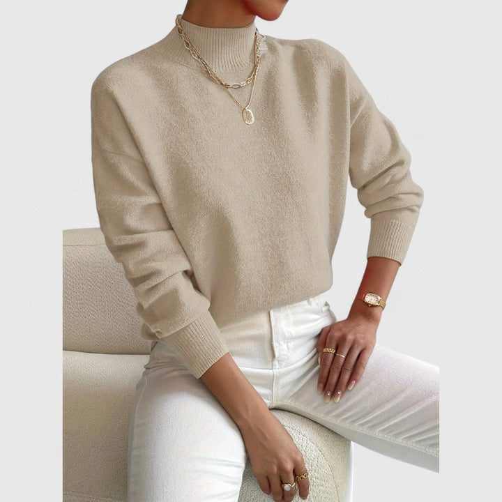 Women's Classic Polo Collar Sweater in Soft Breathable Cotton 7