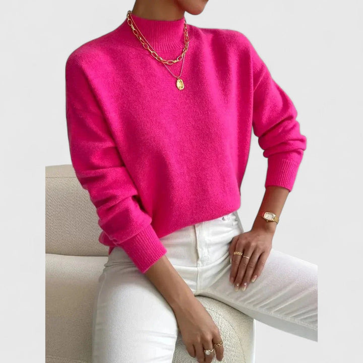 Women's Classic Polo Collar Sweater in Soft Breathable Cotton 9