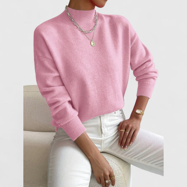 Women's Classic Polo Collar Sweater in Soft Breathable Cotton 5