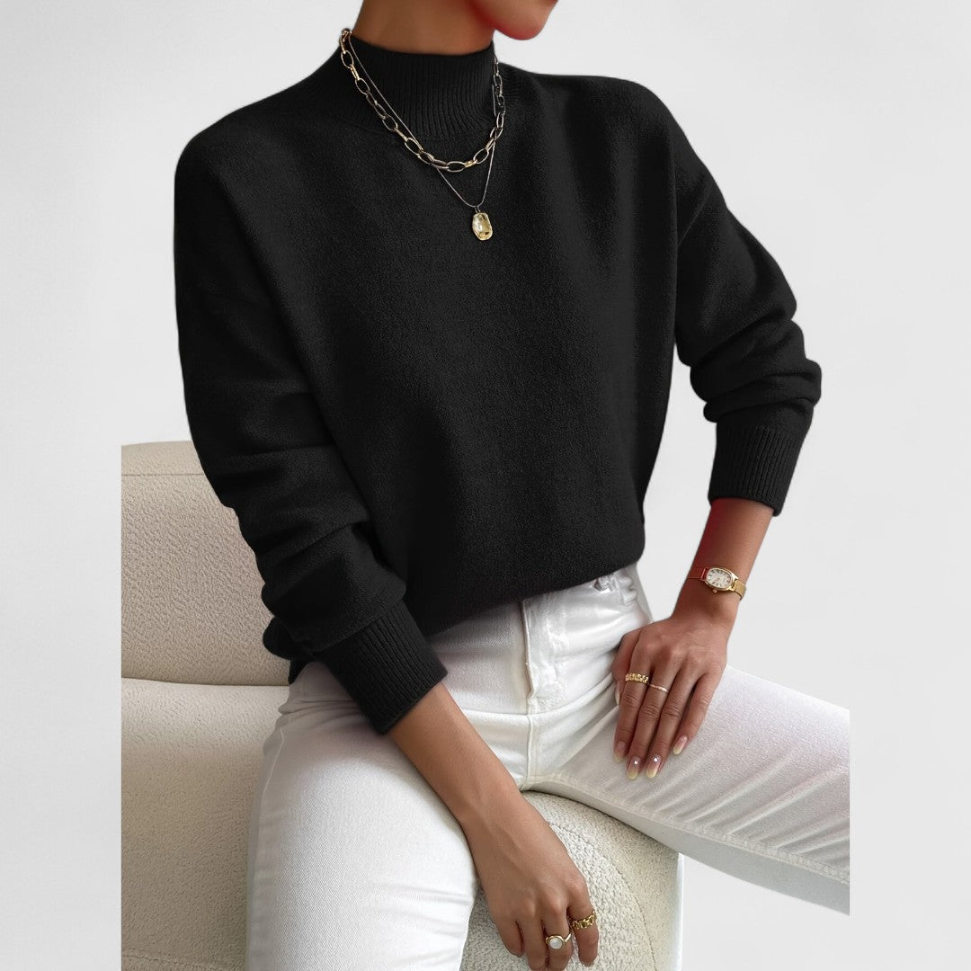 Women's Classic Polo Collar Sweater in Soft Breathable Cotton 8